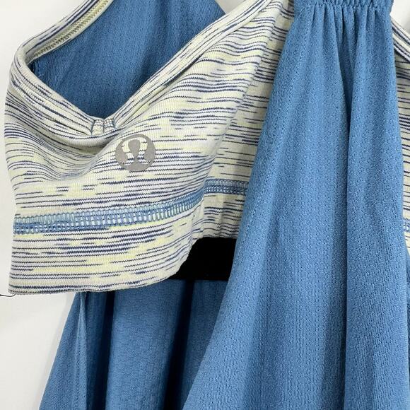 Lululemon No Limits Tank Limitless Blue Wee Are From Space Polar Cream size 4 - Picture 8 of 9